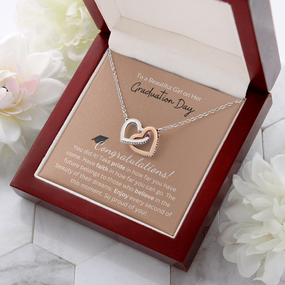 To a Beautiful Girl on Her Graduation Day |  Interlocking Hearts