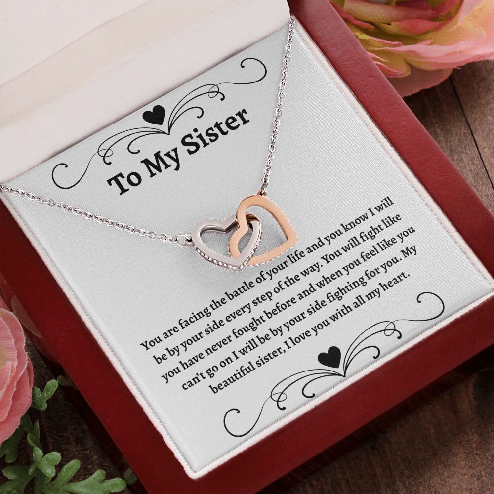 To My Sister | Interlocking Hearts Necklace