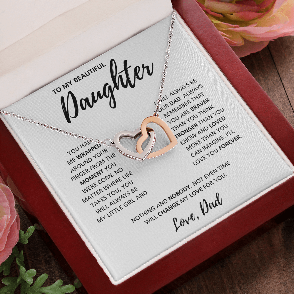 To My Daughter from Dad | Interlocking Hearts