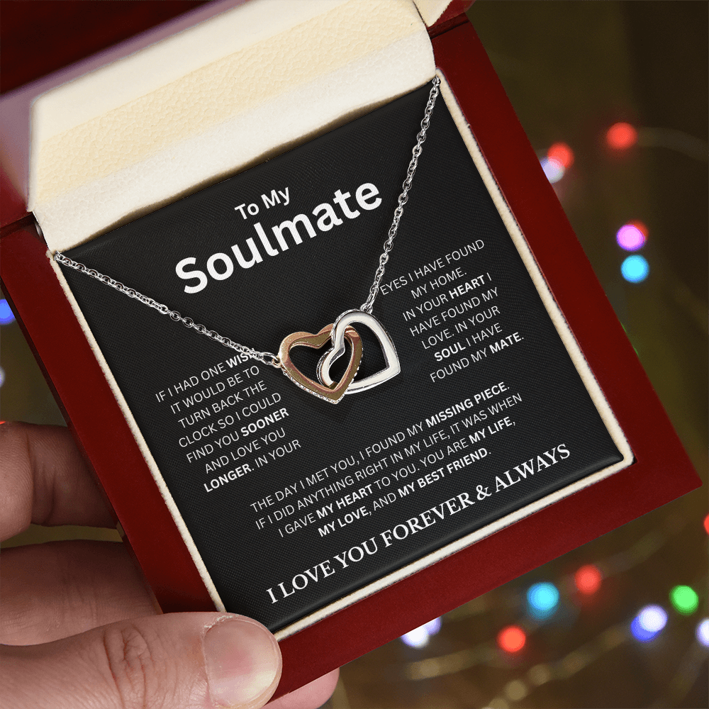 To My Soulmate BC | Interlocking Hearts Necklace