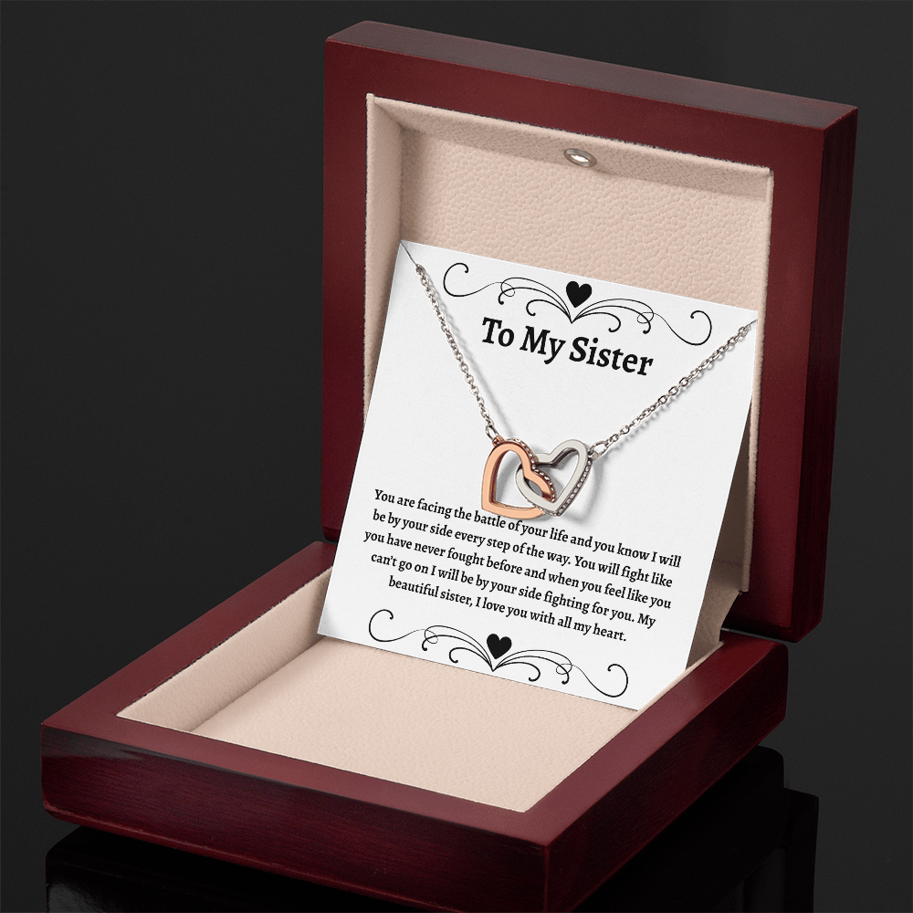 To My Sister | Interlocking Hearts Necklace