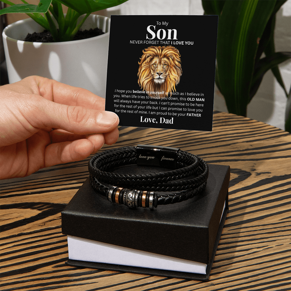 To My Son from Dad | Love You Forever Bracelet