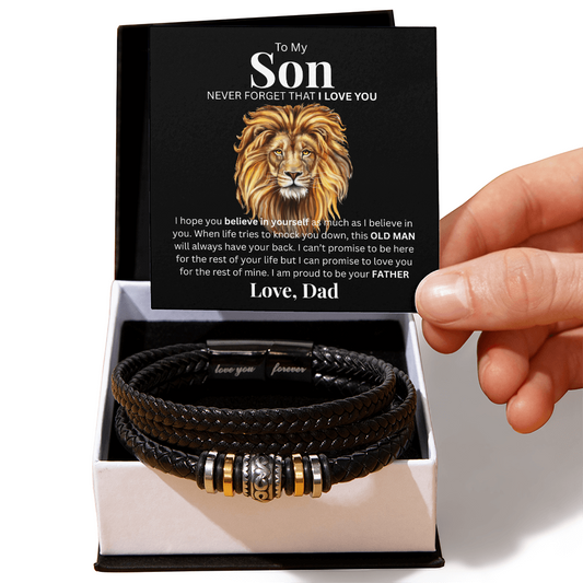 To My Son from Dad | Love You Forever Bracelet