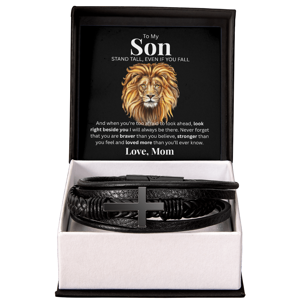 To My Son | Men's Cross Bracelet