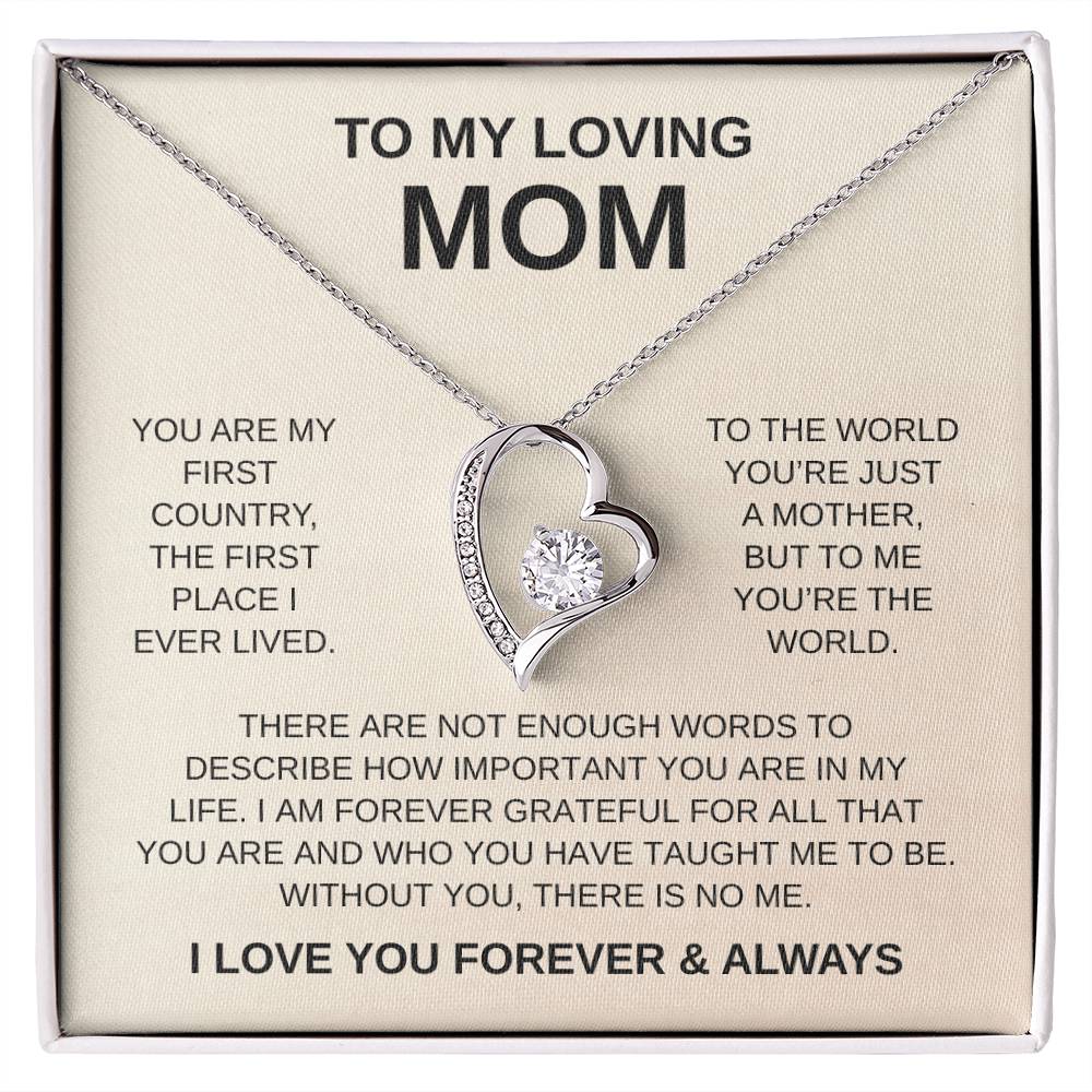 To My Loving Mom | Forever Love Necklace