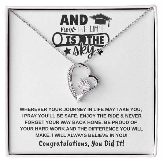 The Limit Is the Sky Graduation | Forever Love Necklace