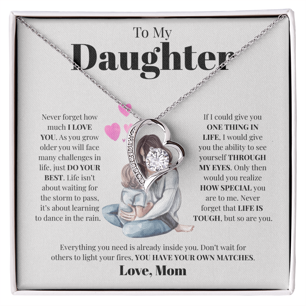 To My Daughter from Mom | Forever Love Necklace