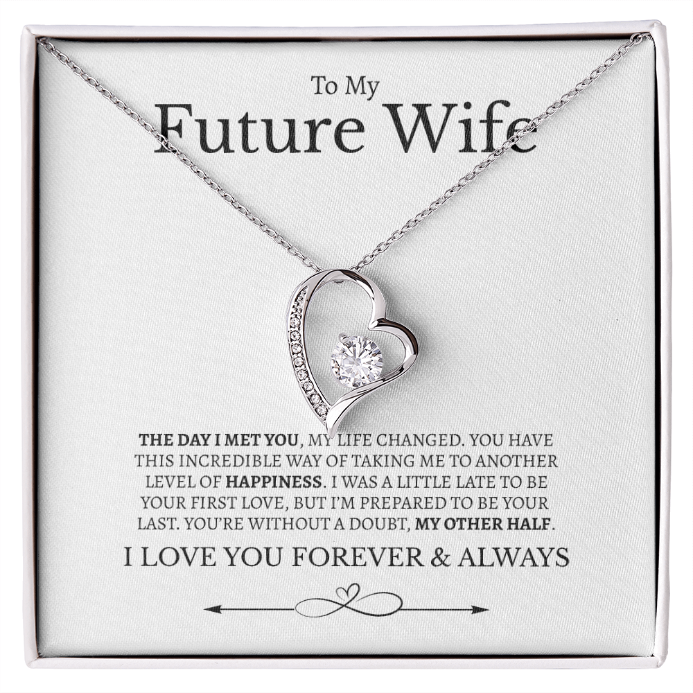 To My Future Wife I love you Forever & Always | Forever Love Necklace
