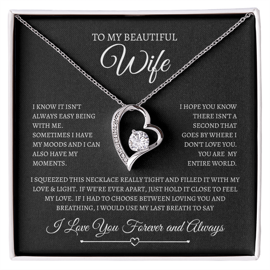 To My Beautiful Wife | Forever Love Necklace