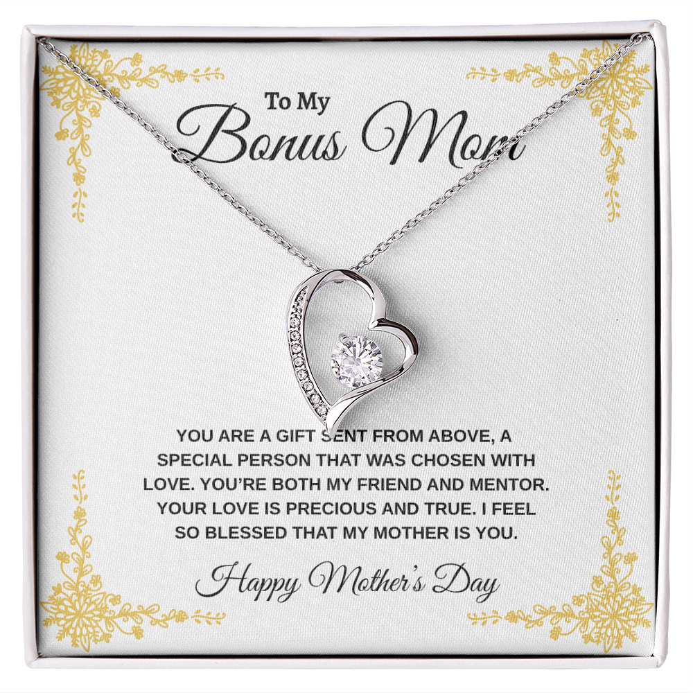 Bonus Mom Happy Mother's Day | Forever Love Necklace