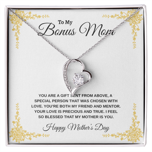 Bonus Mom Happy Mother's Day | Forever Love Necklace