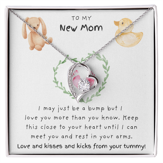 To My New Mom Pink | Forever Love Necklace