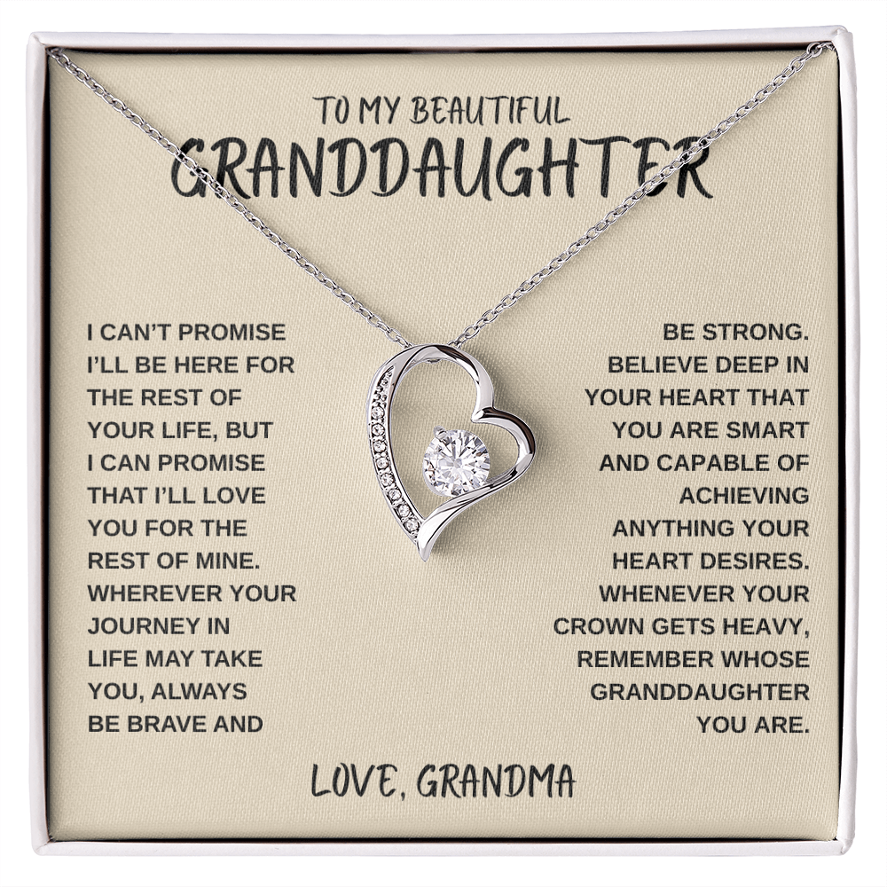 To My Beautiful Granddaughter | Forever Love Necklace