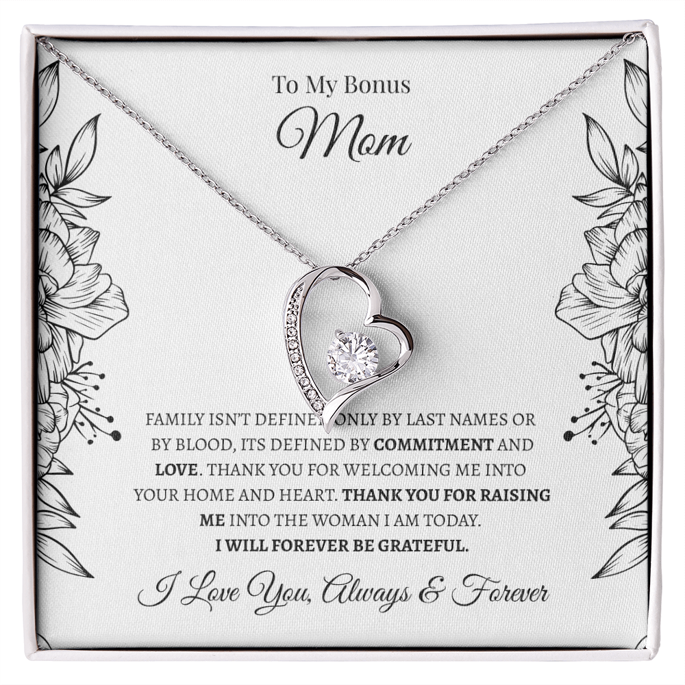 To My Bonus Mom | Forever Love Necklace