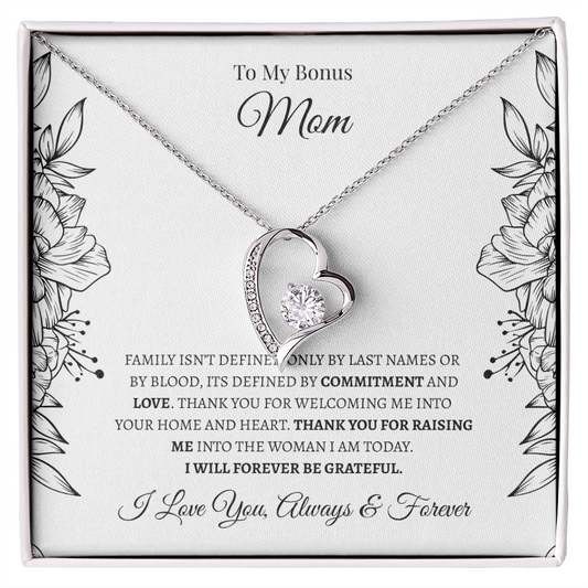 To My Bonus Mom | Forever Love Necklace