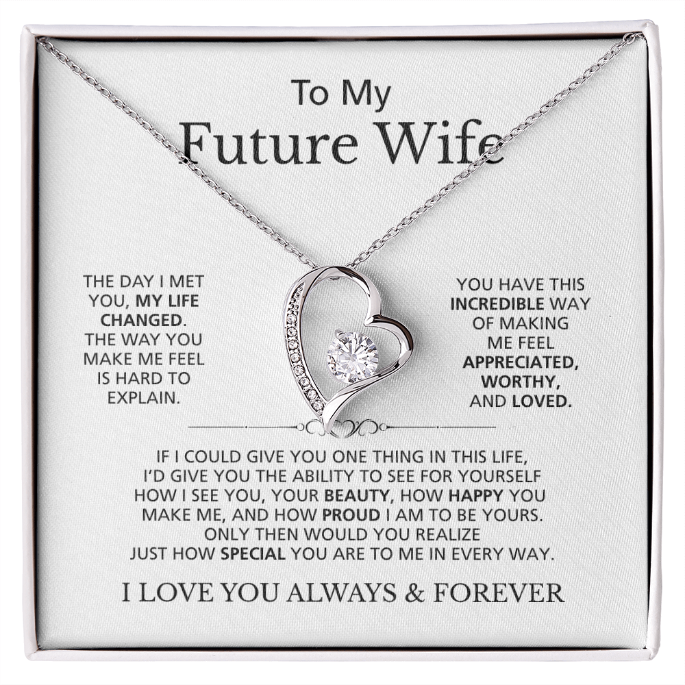 To My Future Wife I Love You Always & Forever | Forever Love Necklace
