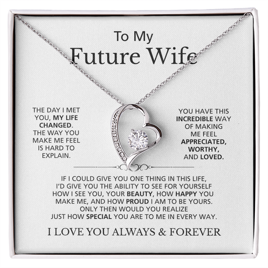 To My Future Wife I Love You Always & Forever | Forever Love Necklace