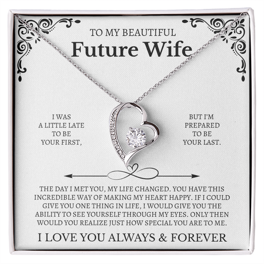 To My Beautiful Future Wife | Forever Love Necklace