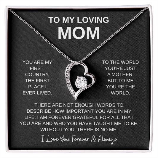 To My Loving Mom | Forever Love Necklace