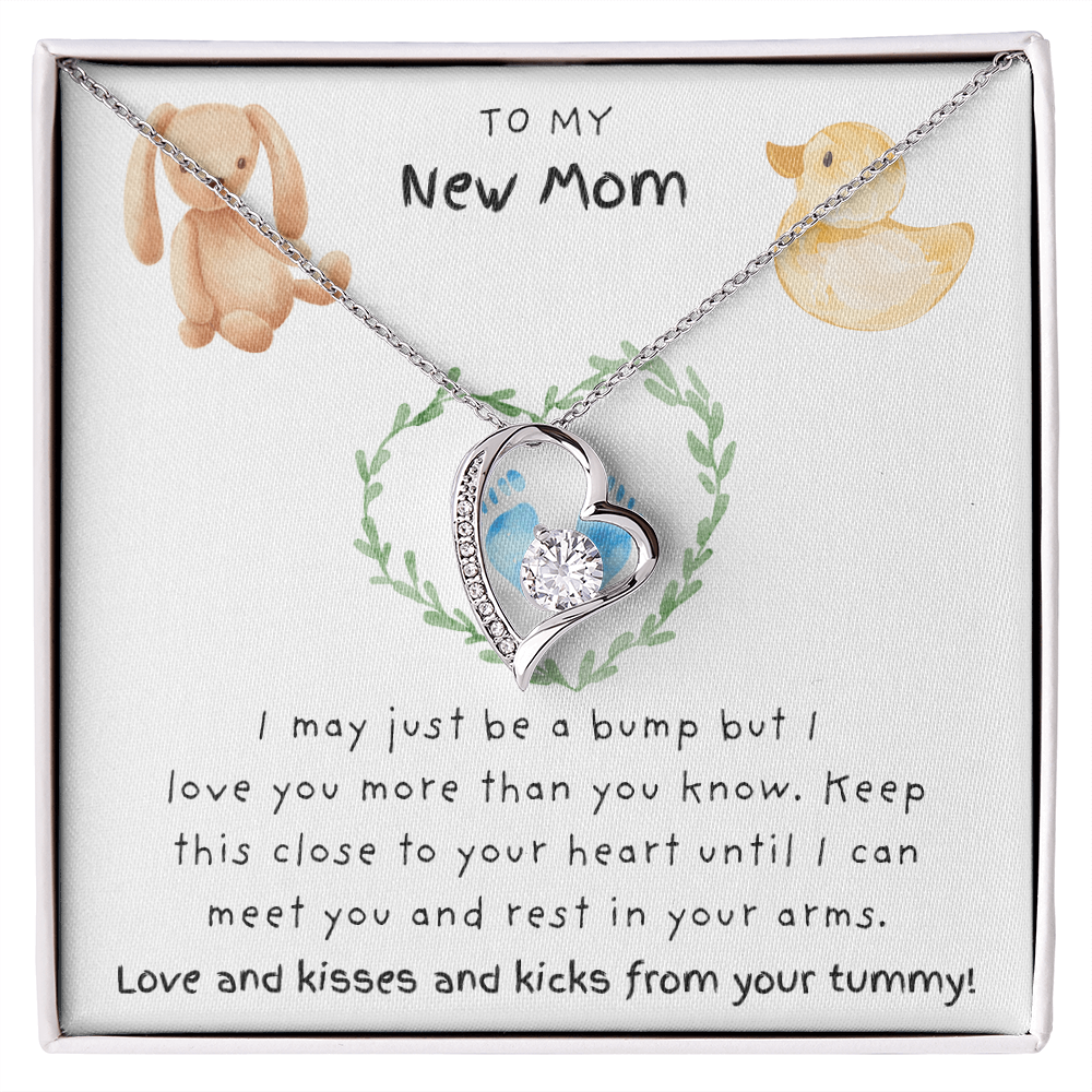 To My New Mom Blue | Forever Love Necklace