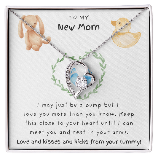 To My New Mom Blue | Forever Love Necklace