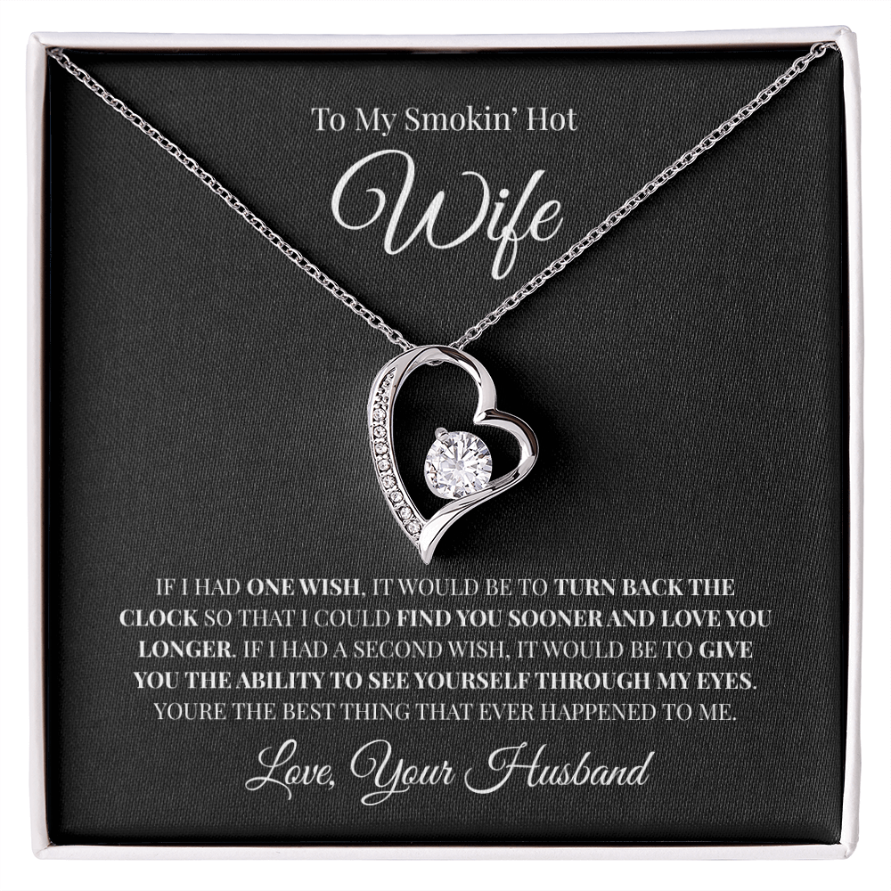 To My Smokin' Hot Wife | Forever Love Necklace