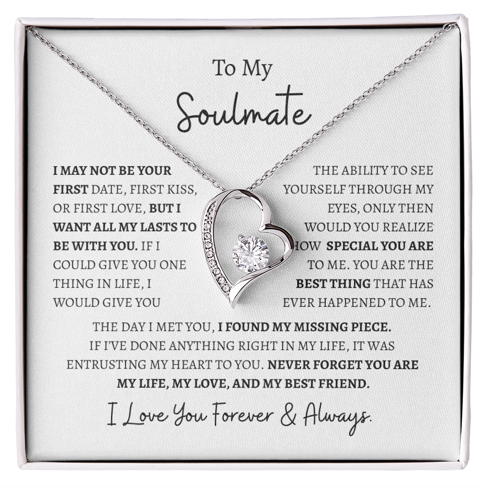 To My Soulmate "I Love You Forever & Always" | Forever Love Necklace