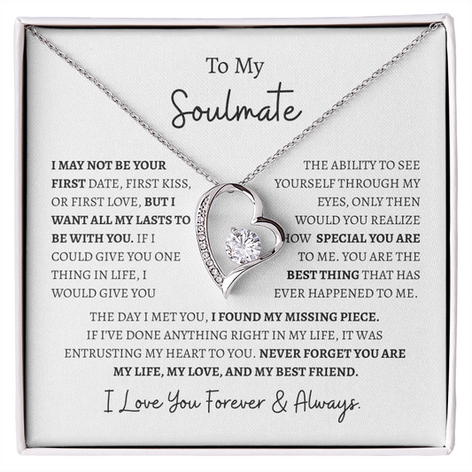 To My Soulmate "I Love You Forever & Always" | Forever Love Necklace