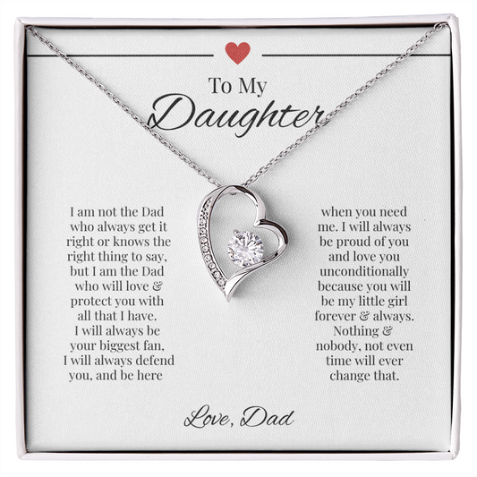 To My Daughter from Dad | Forever Love Necklace