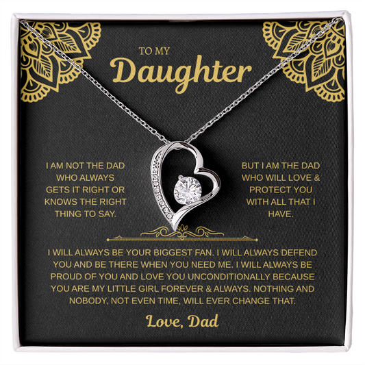 To My Daughter from Dad | Forever Love Necklace