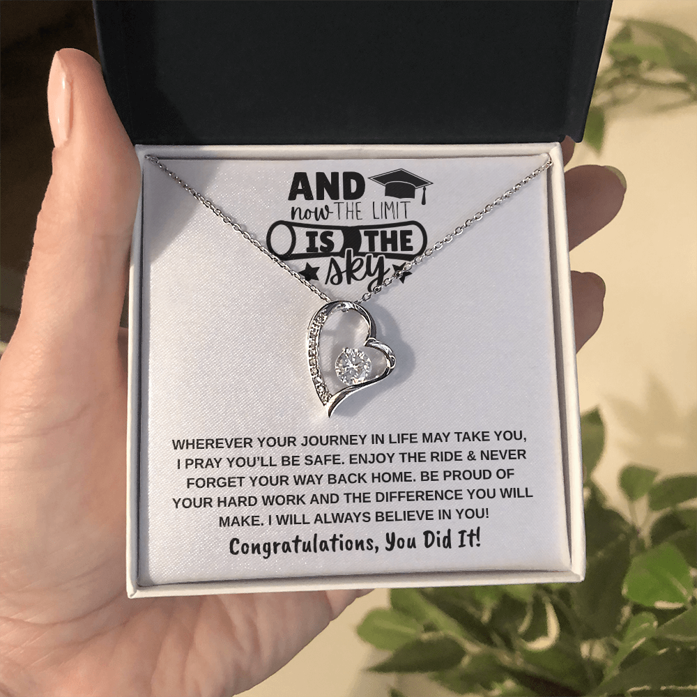 The Limit Is the Sky Graduation | Forever Love Necklace