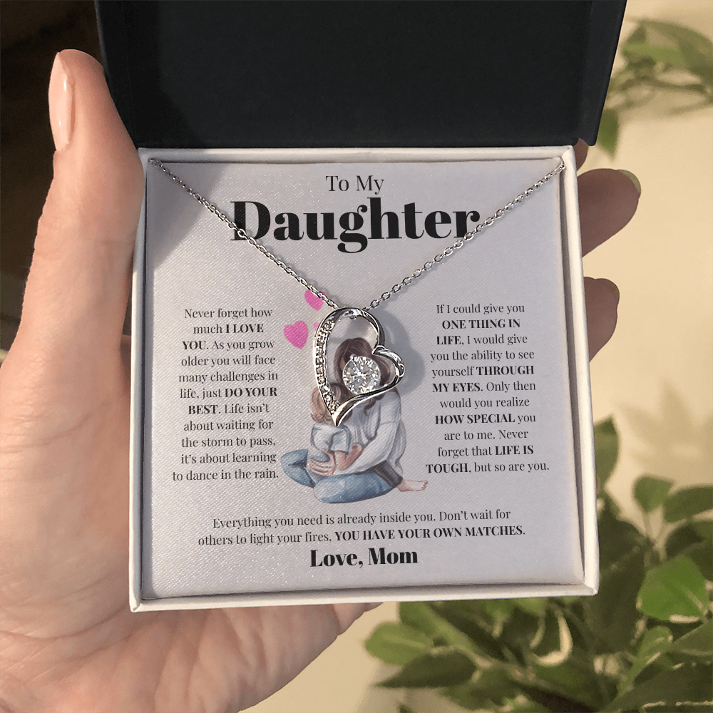 To My Daughter from Mom | Forever Love Necklace