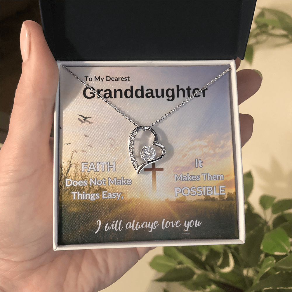 To My Dearest Granddaughter | Forever Love Necklace