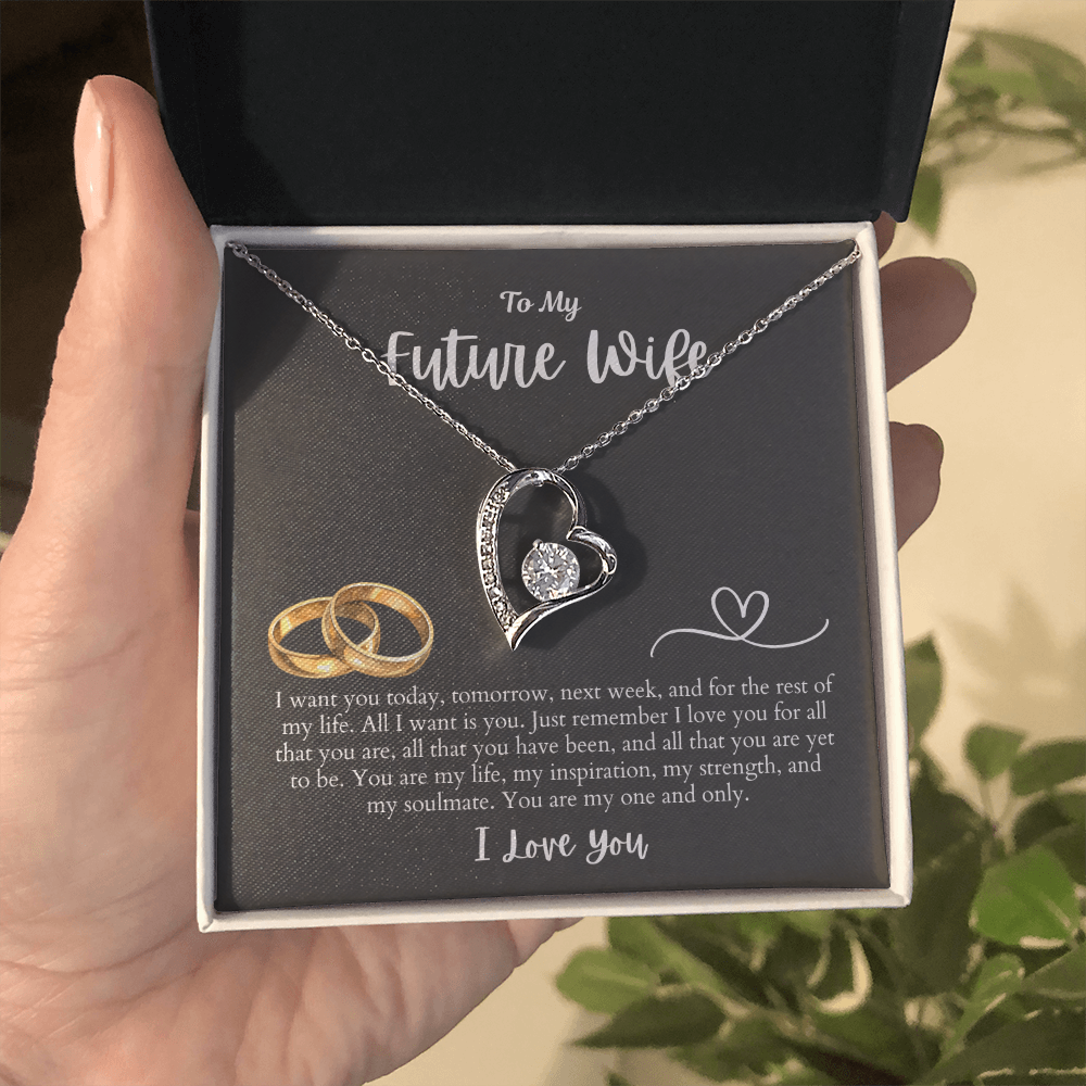 To My Future Wife All I want is You | Forever Love Necklace