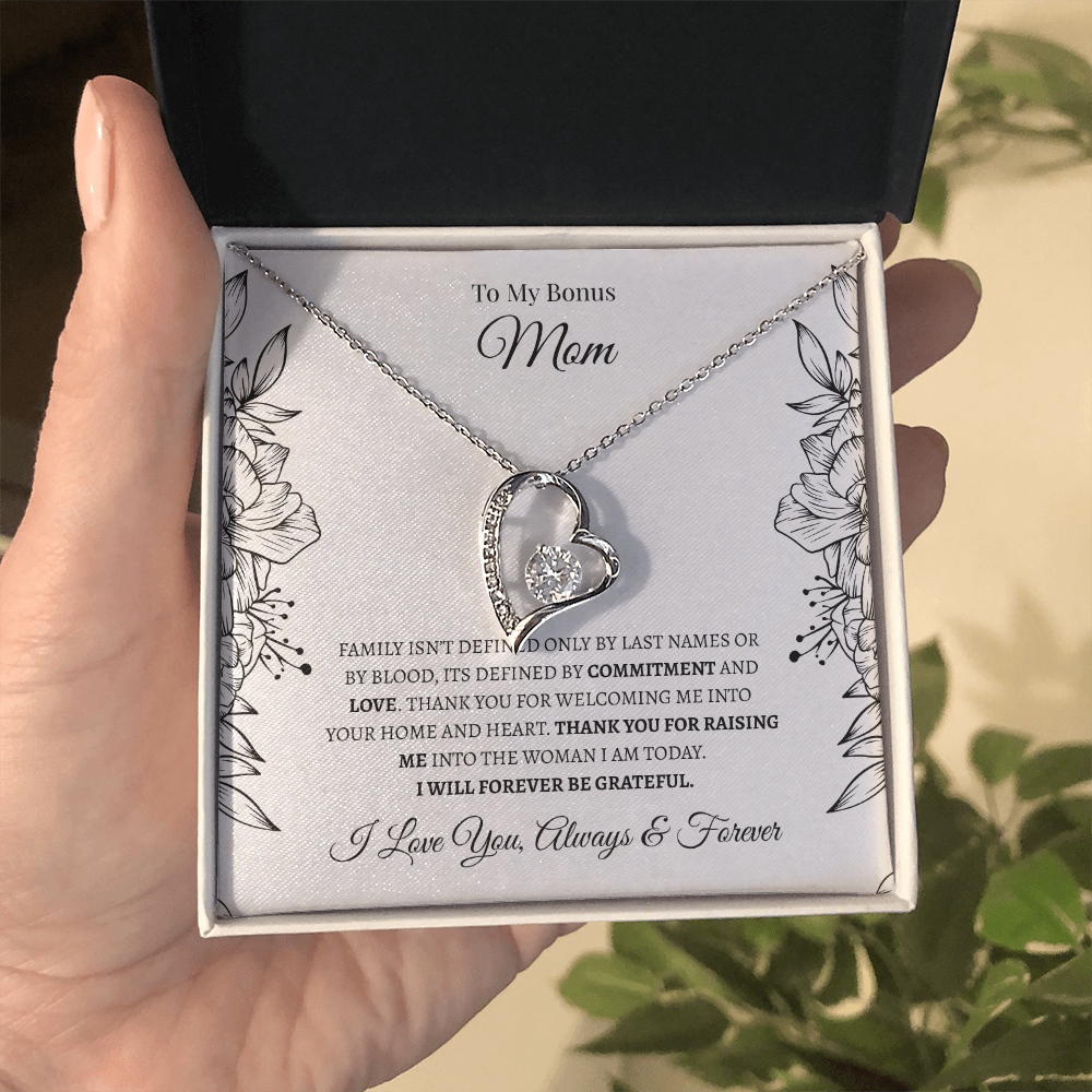 To My Bonus Mom | Forever Love Necklace