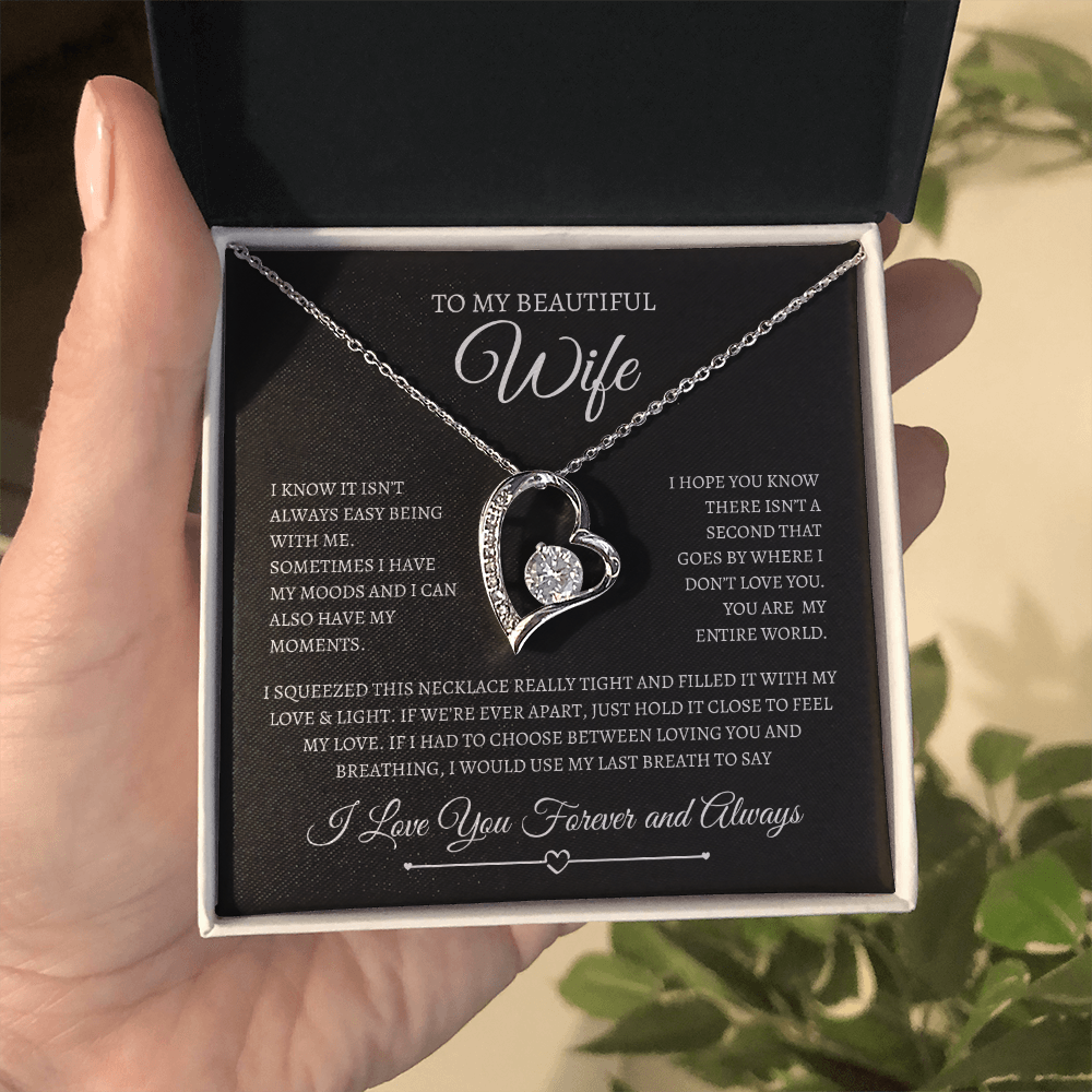 To My Beautiful Wife | Forever Love Necklace