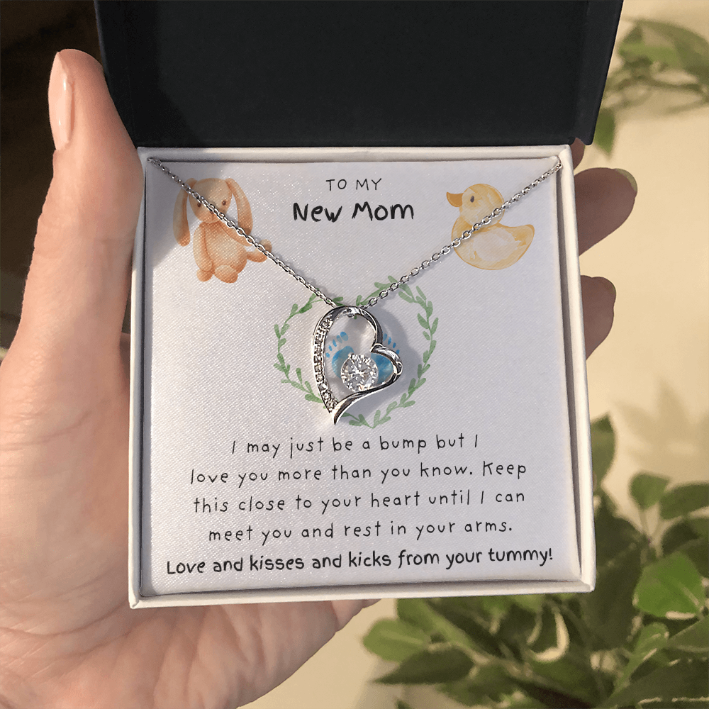 To My New Mom Blue | Forever Love Necklace