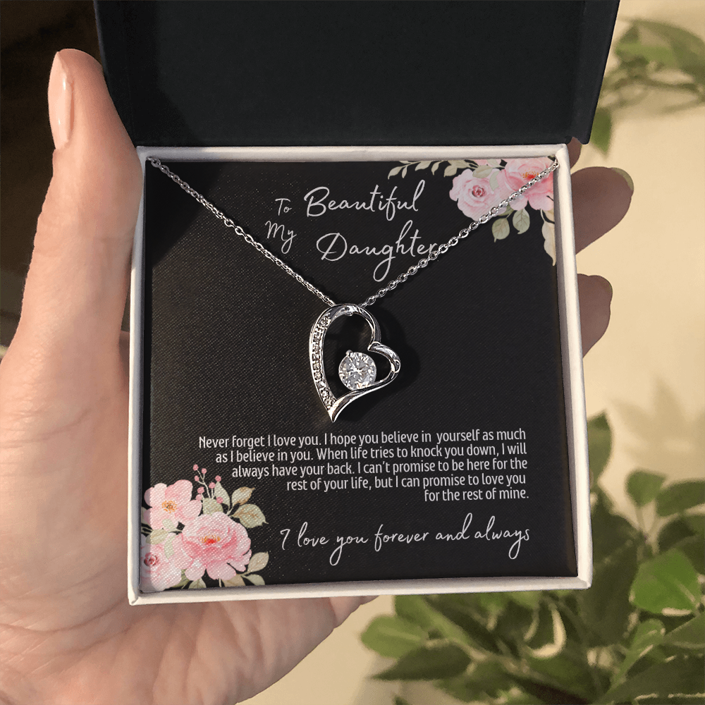 To My Beautiful Daughter | Forever Love Necklace