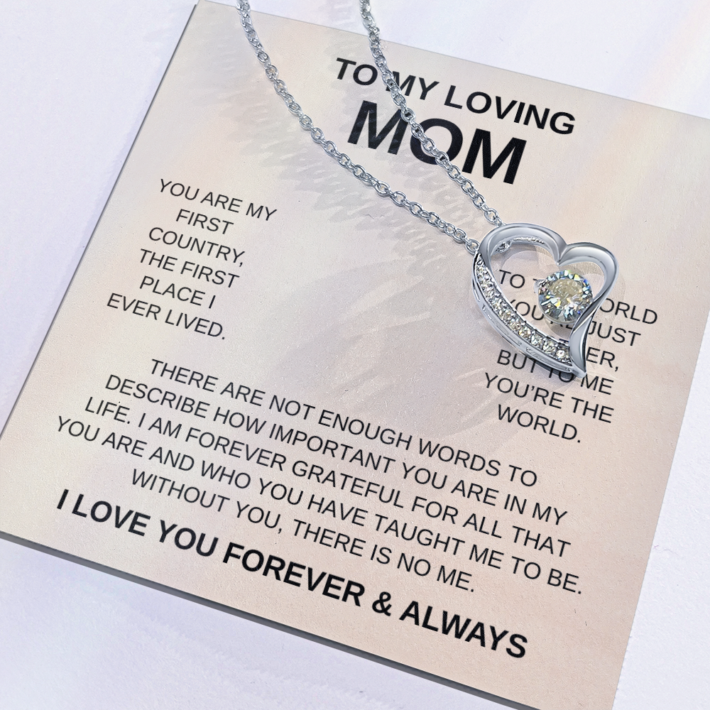 To My Loving Mom | Forever Love Necklace