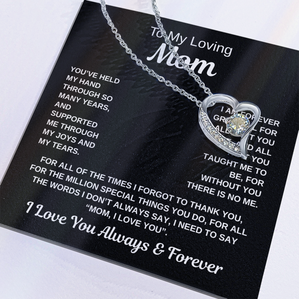 To My Loving Mom | Forever Love Necklace