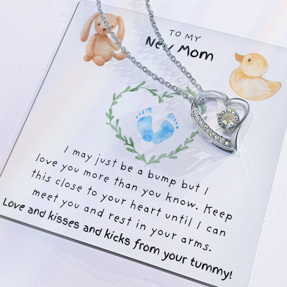 To My New Mom Blue | Forever Love Necklace