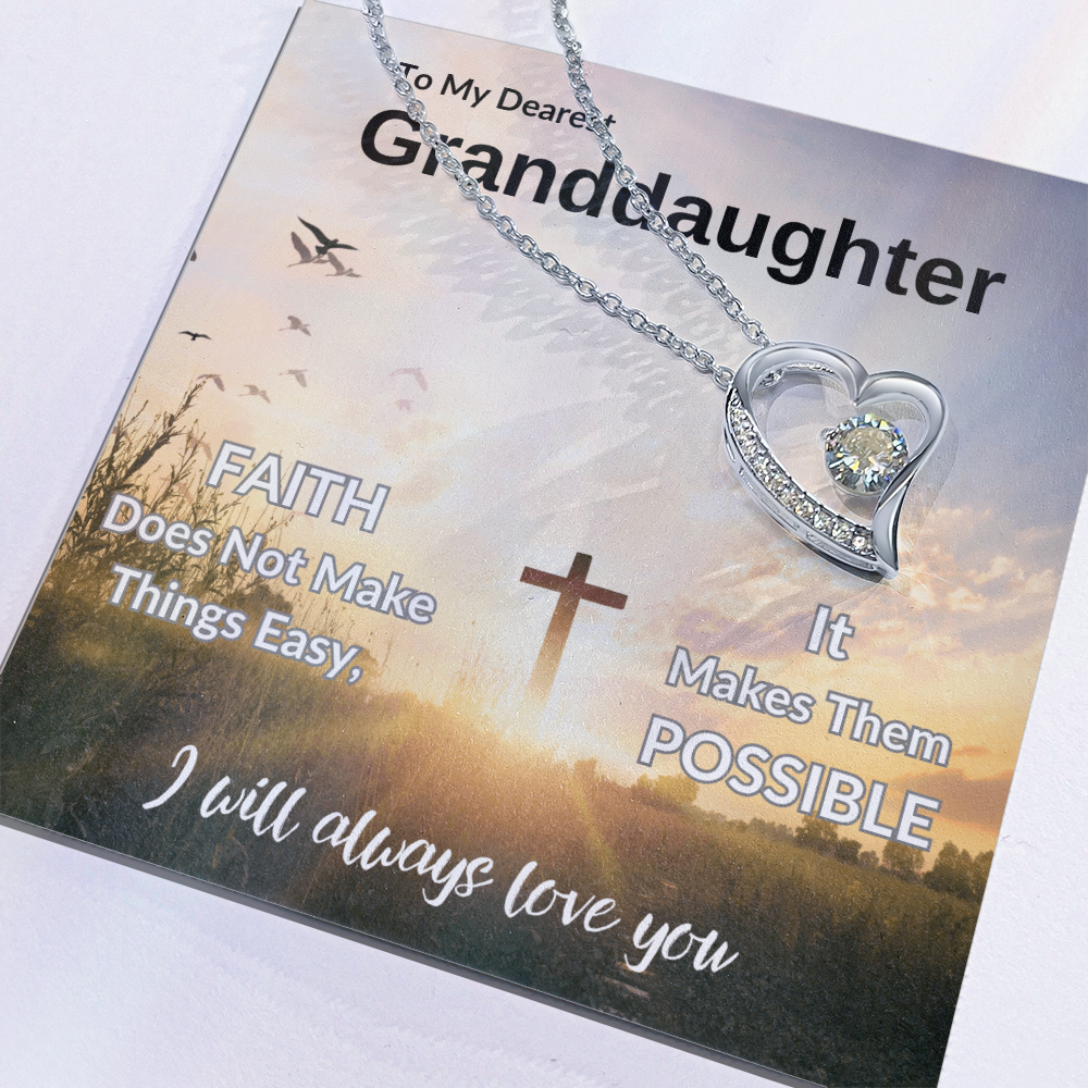 To My Dearest Granddaughter | Forever Love Necklace