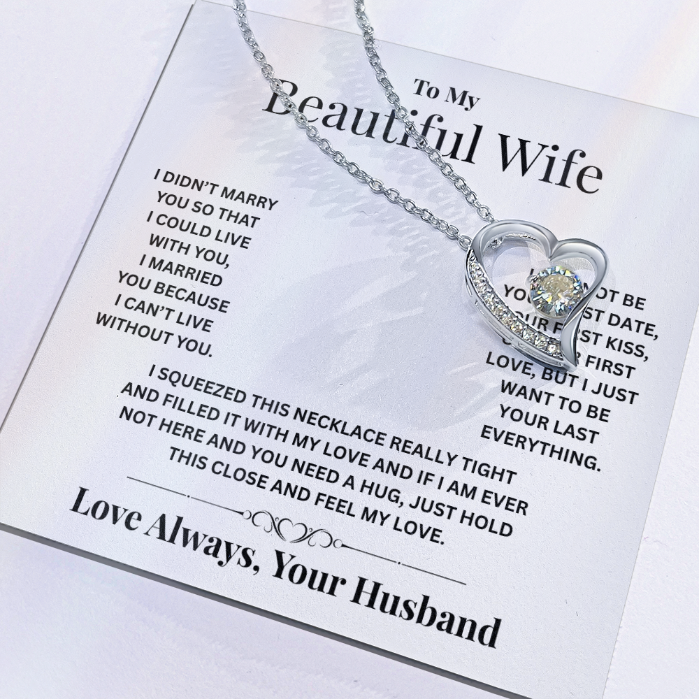 To My Beautiful Wife | Forever Love Necklace