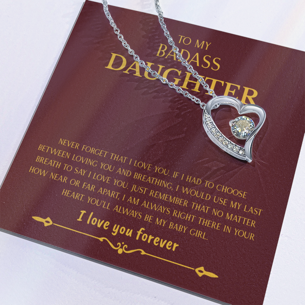 To My Badass Daughter | Forever Love Necklace