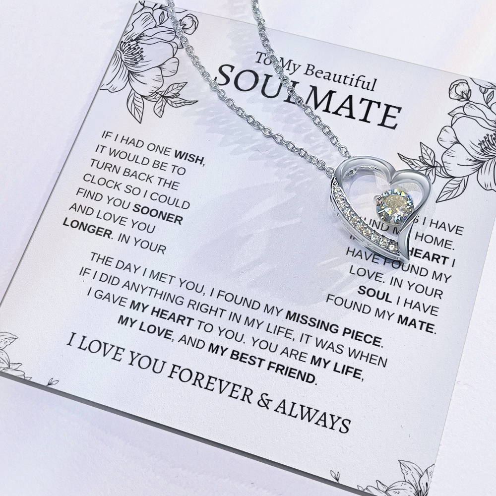 To My Beautiful SOULMATE | Forever Love Necklace