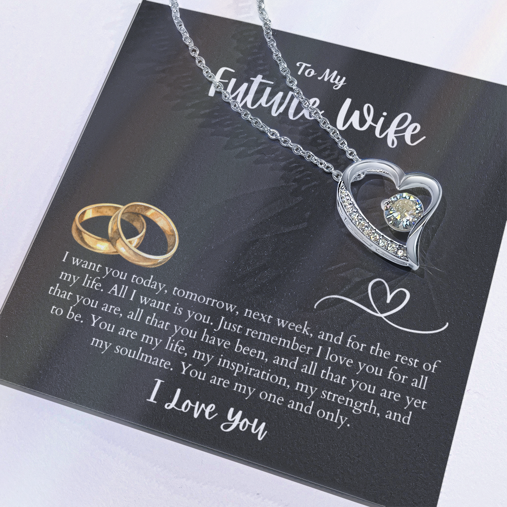 To My Future Wife All I want is You | Forever Love Necklace