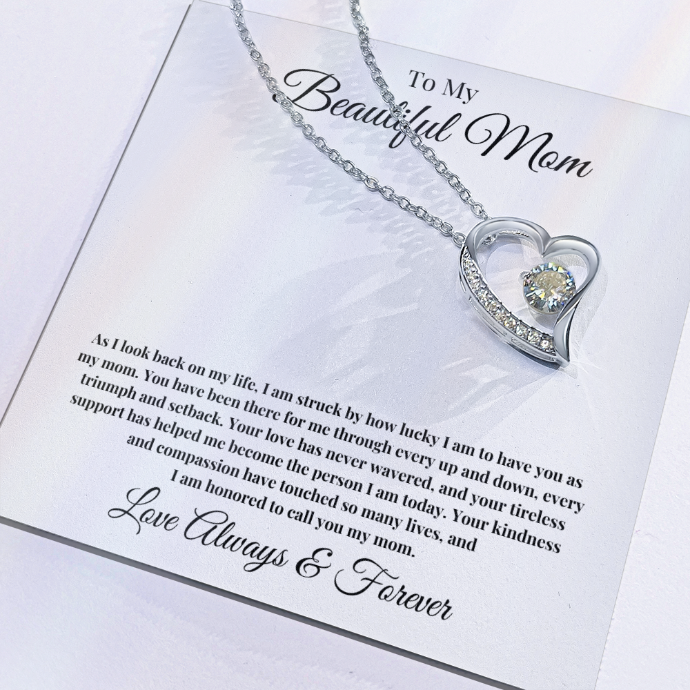 To My Beautiful Mom | Forever Love Necklace