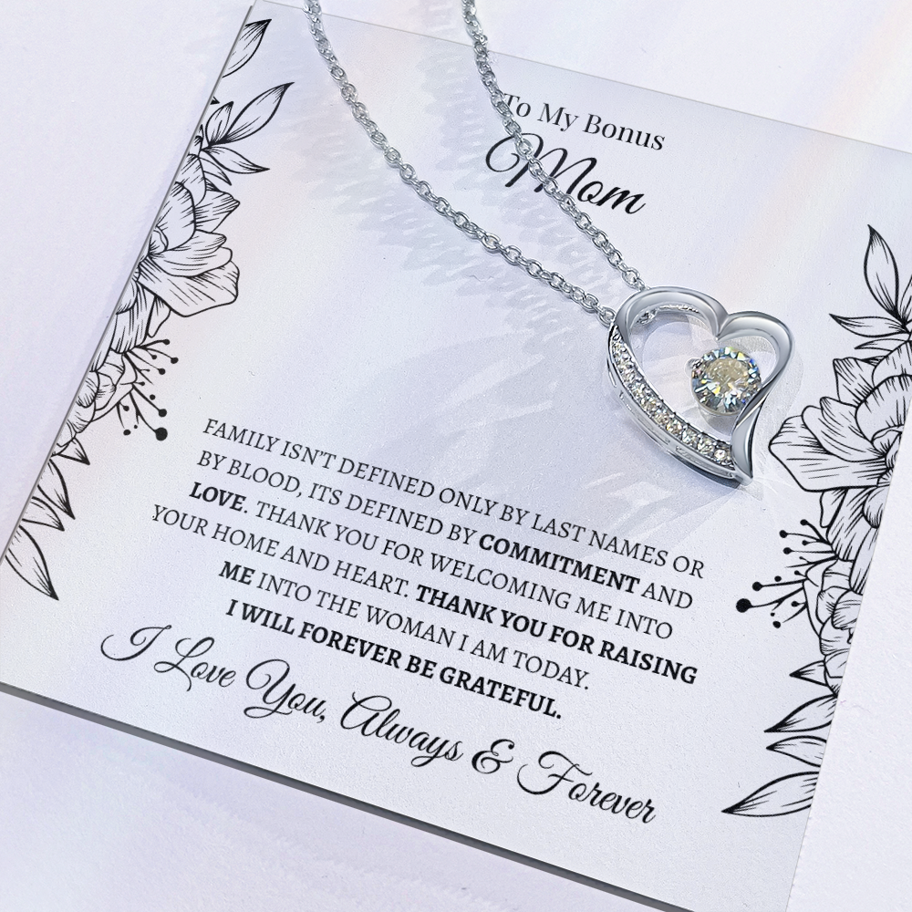 To My Bonus Mom | Forever Love Necklace