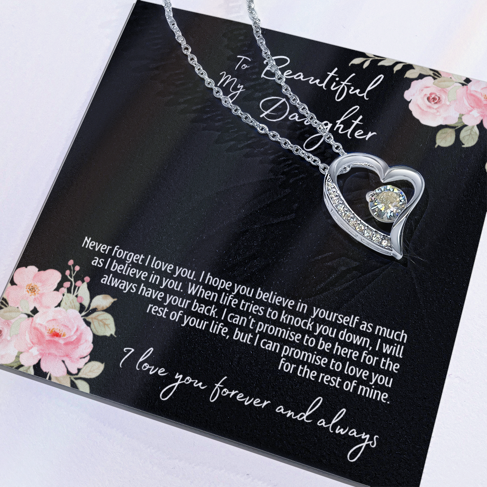 To My Beautiful Daughter | Forever Love Necklace