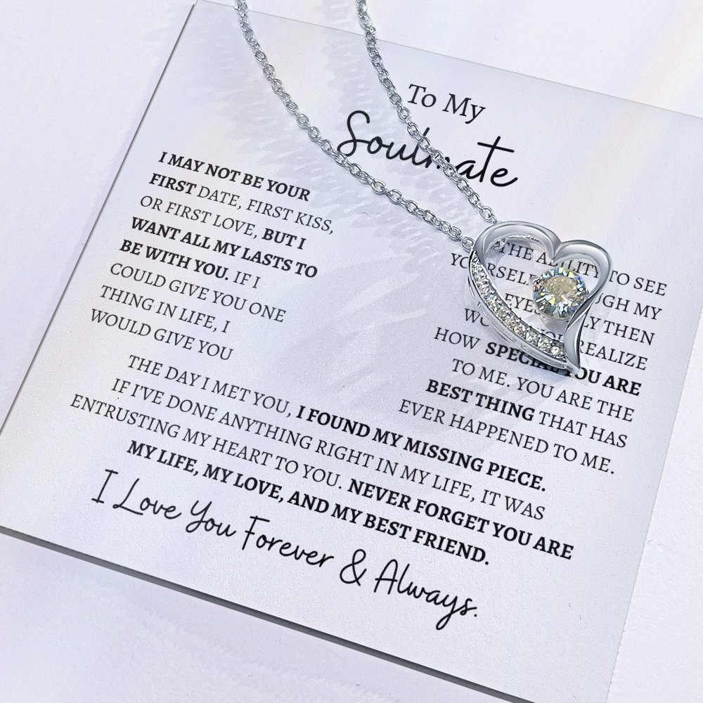 To My Soulmate "I Love You Forever & Always" | Forever Love Necklace